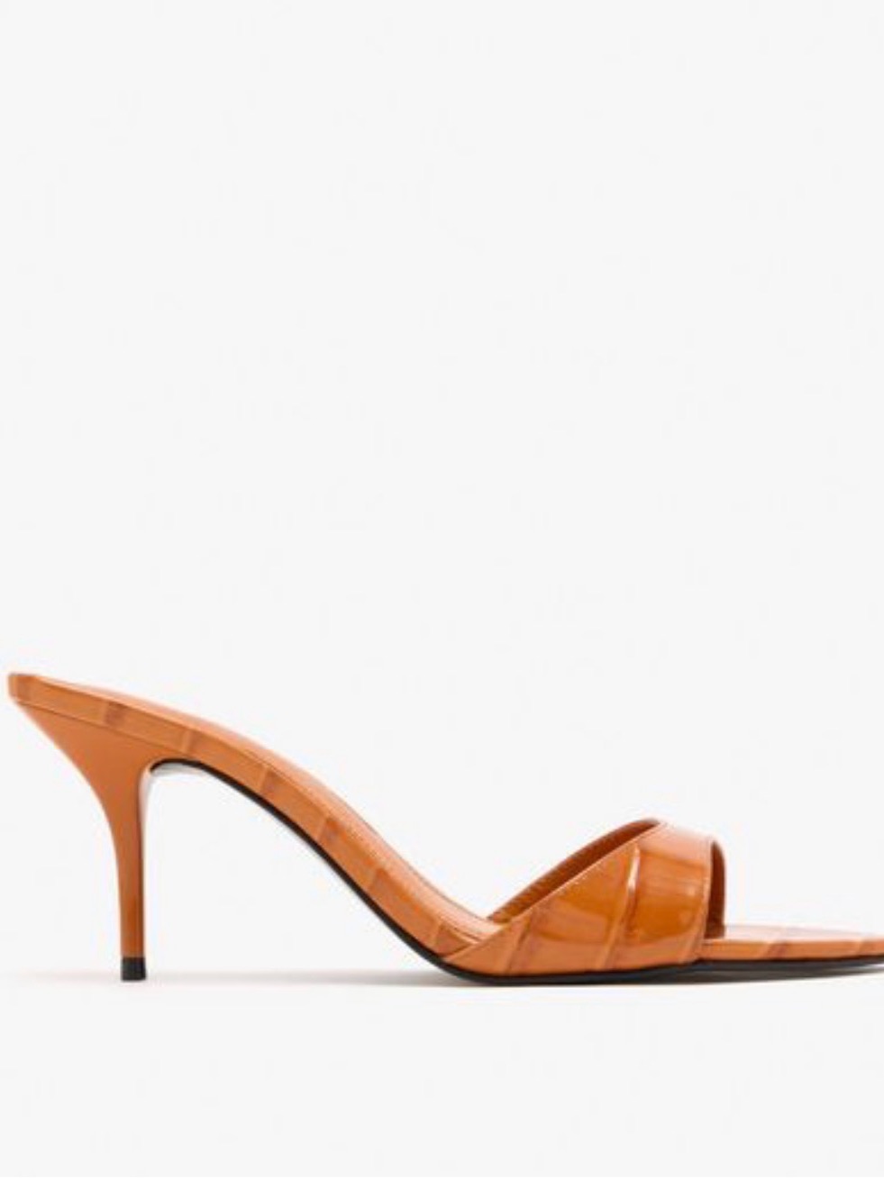 Women's Patent Leather Mule Heels